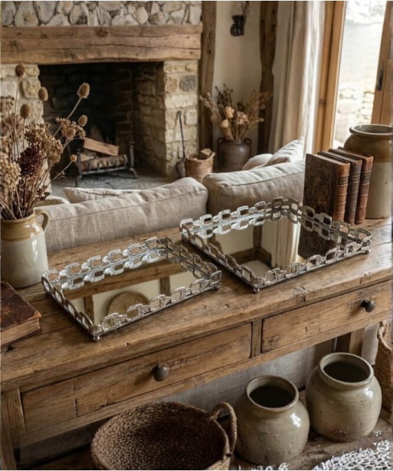 ZEYVE SILVER NEW MODEL 2-PIECE RECTANGULAR TRAY 20*30-26*36